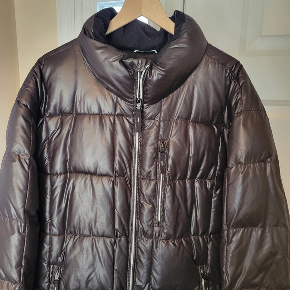 Calvin Klein Puffer Heavyweight Black Zip-Up Jacket With Pockets, Size XXL Mens - Picture 4 of 10